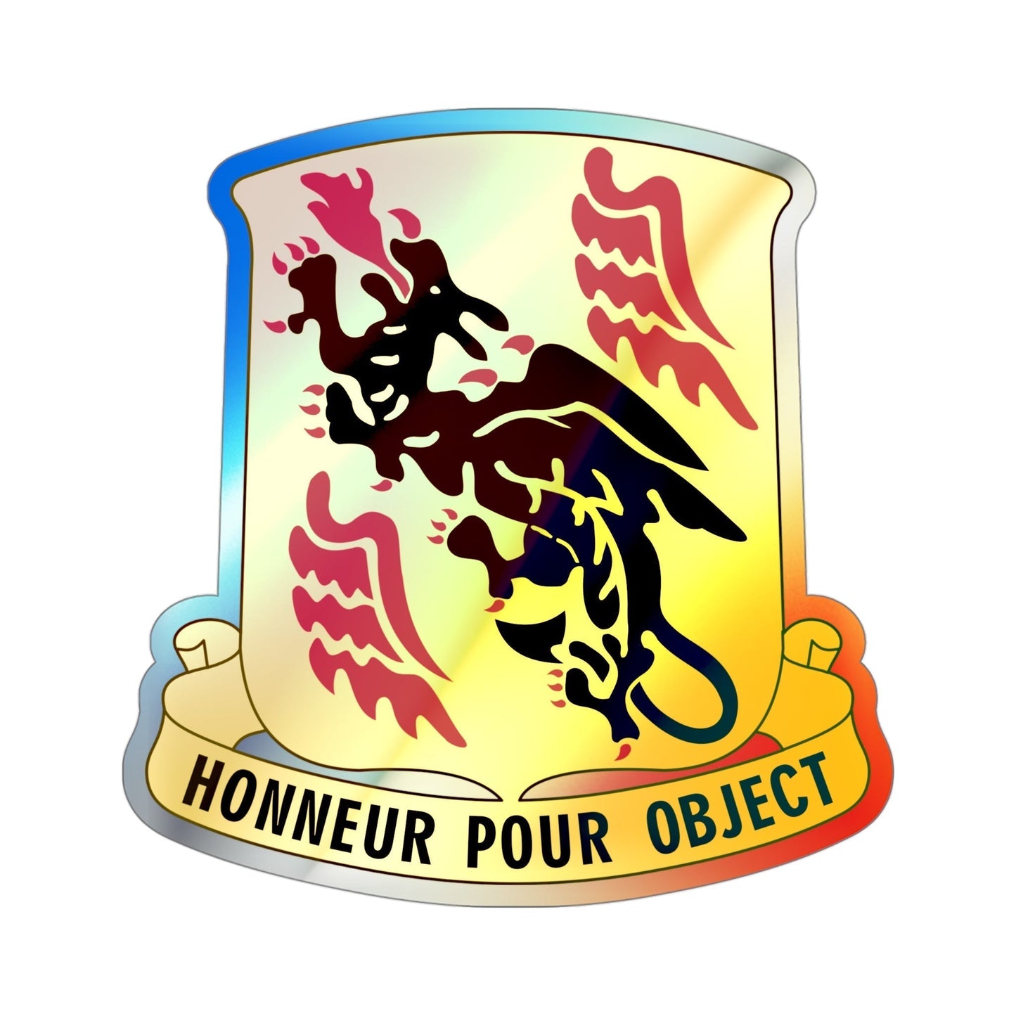 81 Airborne Antiaircraft Artillery Battalion (U.S. Army) Holographic STICKER Die-Cut Vinyl Decal-4 Inch-The Sticker Space