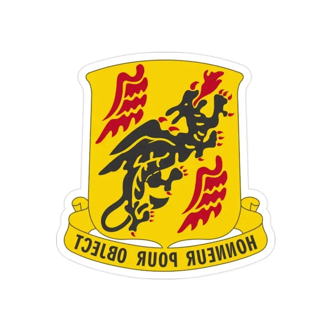 81 Airborne Antiaircraft Artillery Battalion (U.S. Army) REVERSE PRINT Transparent Die-Cut STICKER 2 Inch Die-Cut Transparent - The Sticker Space