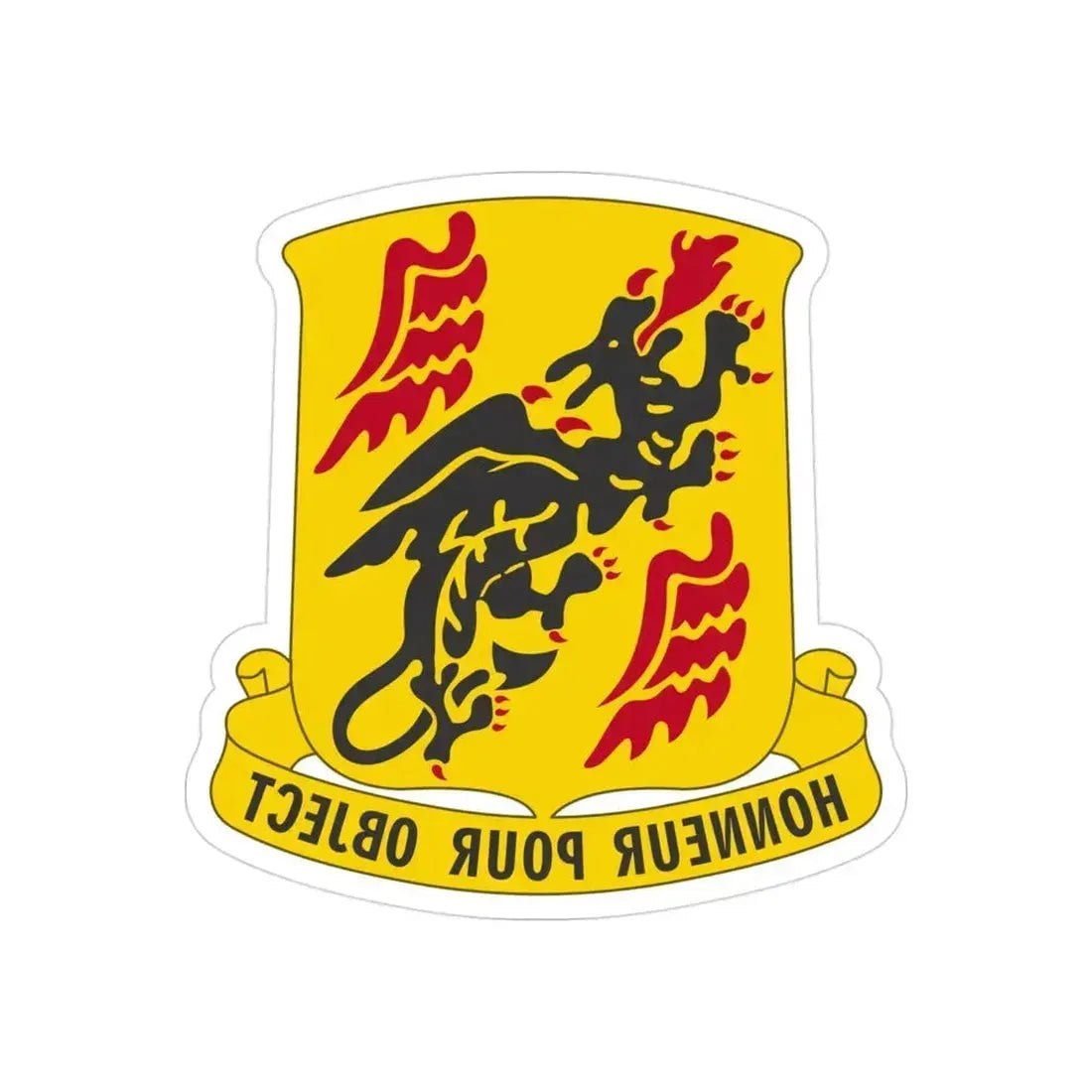 81 Airborne Antiaircraft Artillery Battalion (U.S. Army) REVERSE PRINT Transparent Die-Cut STICKER 3 Inch Die-Cut Transparent - The Sticker Space