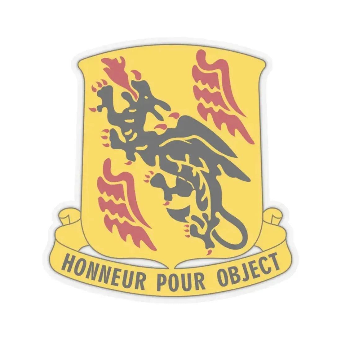 81 Airborne Antiaircraft Artillery Battalion (U.S. Army) STICKER Vinyl Kiss-Cut Decal 4 Inch Transparent - The Sticker Space