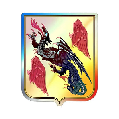 81 Airborne Antiaircraft Artillery Battalion v2 (U.S. Army) Holographic STICKER Die-Cut Vinyl Decal 6 Inch Holographic - The Sticker Space