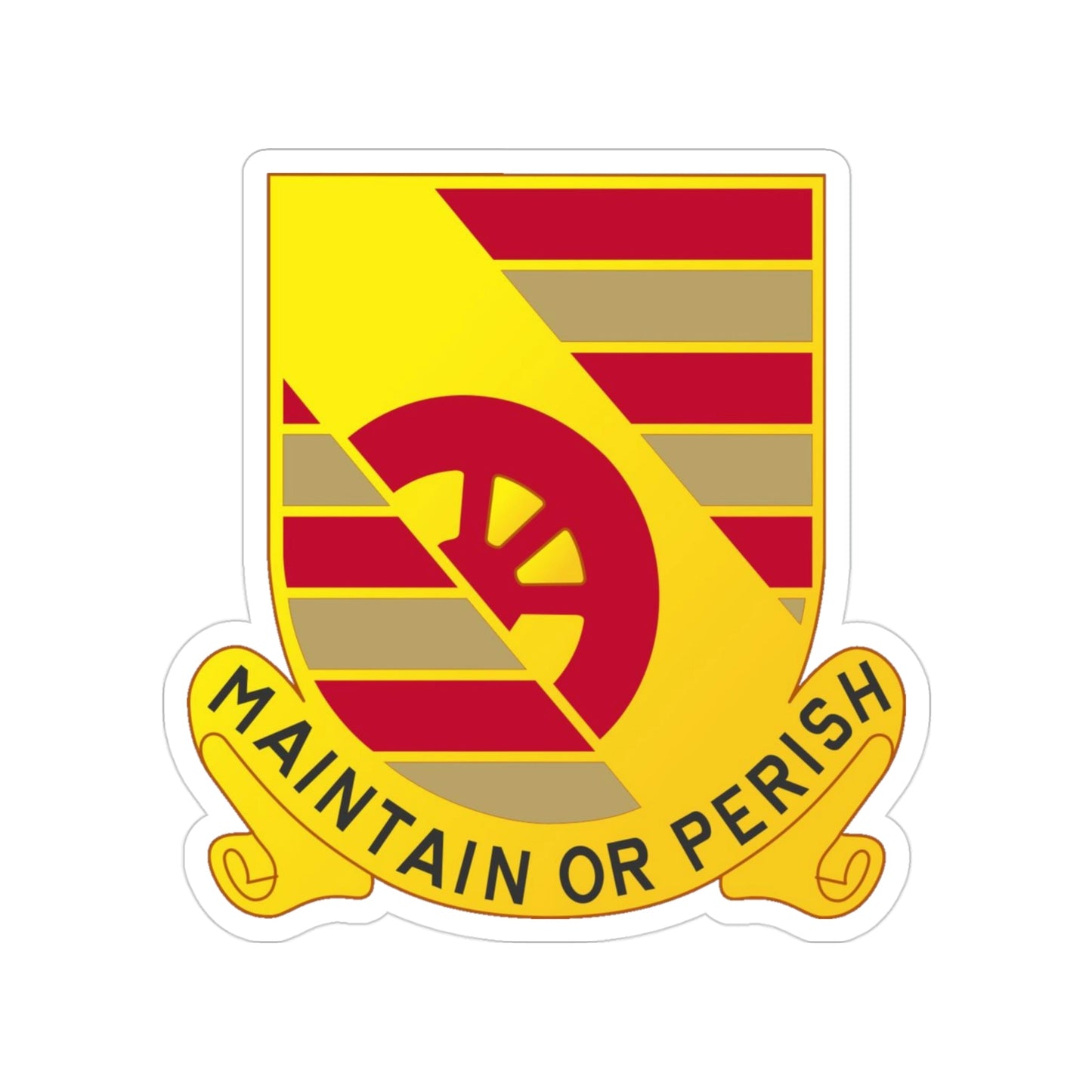 81 Maintenance Battalion (U.S. Army) Transparent STICKER Die-Cut Vinyl Decal-3 Inch-The Sticker Space