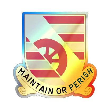 81 Maintenance Battalion (U.S. Army) Holographic STICKER Die-Cut Vinyl Decal 4 Inch Holographic - The Sticker Space