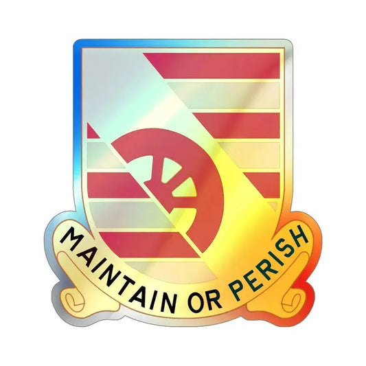 81 Maintenance Battalion (U.S. Army) Holographic STICKER Die-Cut Vinyl Decal 6 Inch Holographic - The Sticker Space