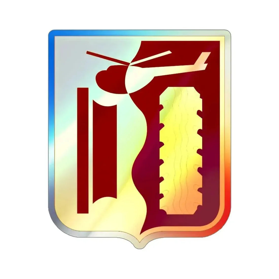 81 Transportation Battalion (U.S. Army) Holographic STICKER Die-Cut Vinyl Decal 5 Inch Holographic - The Sticker Space