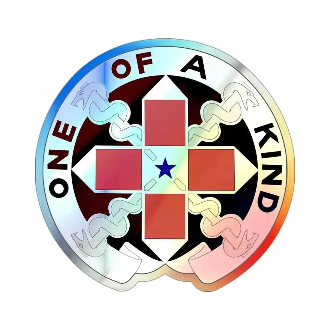 810 Convalescent Center (U.S. Army) Holographic STICKER Die-Cut Vinyl Decal 3 Inch Holographic - The Sticker Space