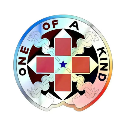 810 Convalescent Center (U.S. Army) Holographic STICKER Die-Cut Vinyl Decal 4 Inch Holographic - The Sticker Space