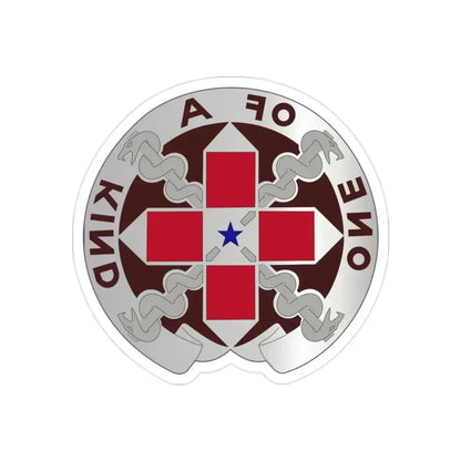 810 Convalescent Center (U.S. Army) REVERSE PRINT Transparent Die-Cut STICKER 2 Inch Die-Cut Transparent - The Sticker Space