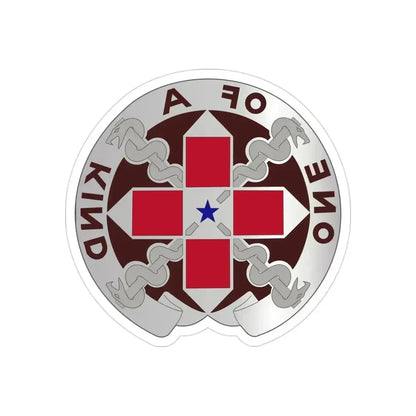 810 Convalescent Center (U.S. Army) REVERSE PRINT Transparent Die-Cut STICKER 3 Inch Die-Cut Transparent - The Sticker Space