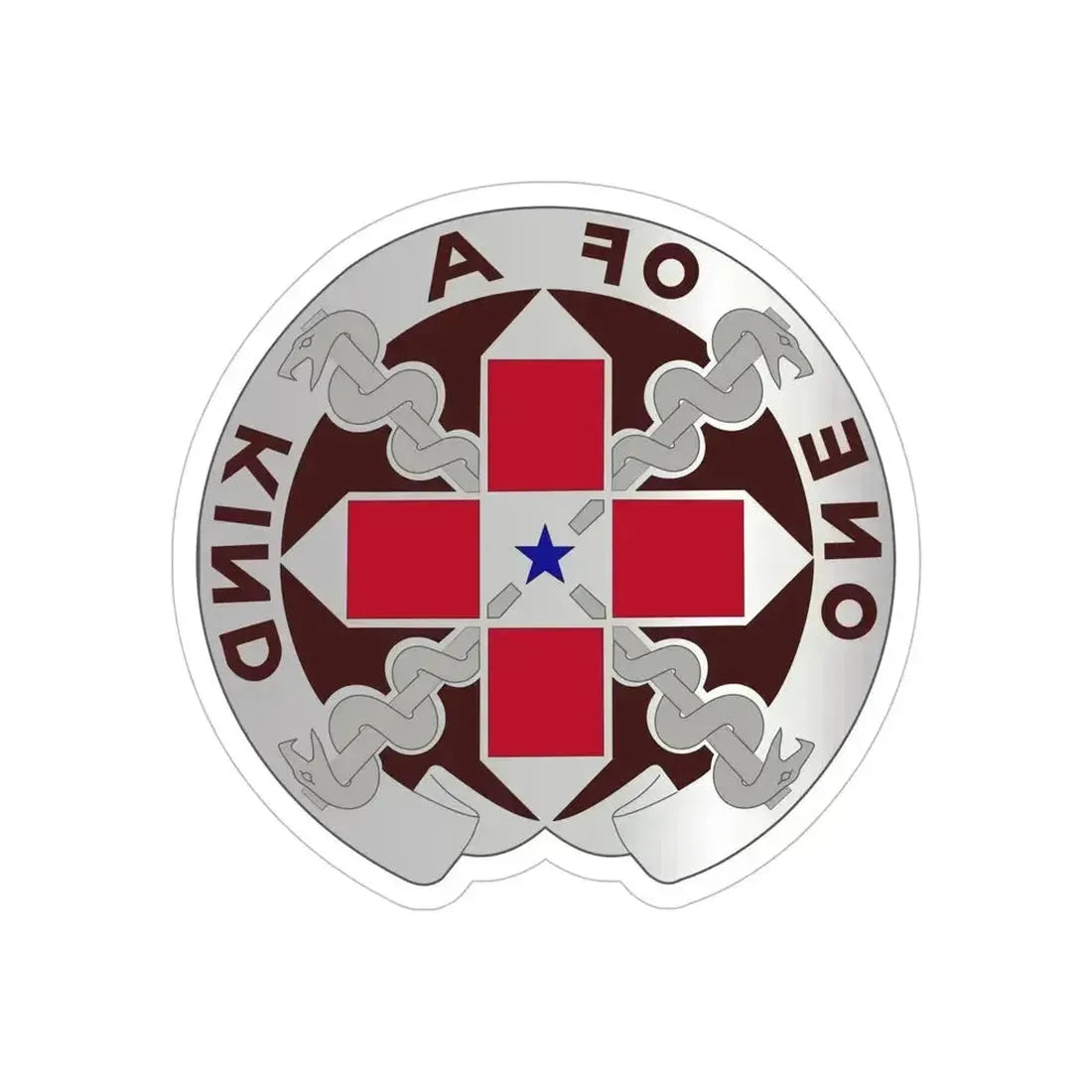 810 Convalescent Center (U.S. Army) REVERSE PRINT Transparent Die-Cut STICKER 6 Inch Die-Cut Transparent - The Sticker Space