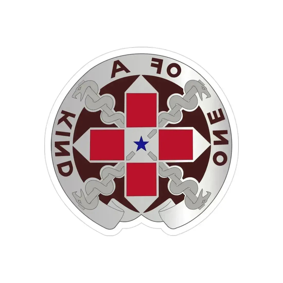 810 Convalescent Center (U.S. Army) REVERSE PRINT Transparent Die-Cut STICKER - The Sticker Space