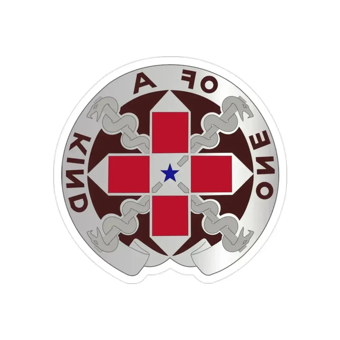 810 Convalescent Center (U.S. Army) REVERSE PRINT Transparent Die-Cut STICKER - The Sticker Space