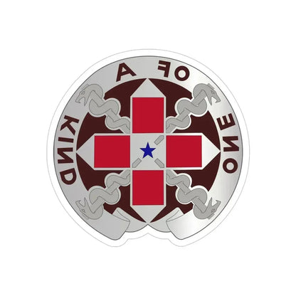 810 Convalescent Center (U.S. Army) REVERSE PRINT Transparent Die-Cut STICKER - The Sticker Space