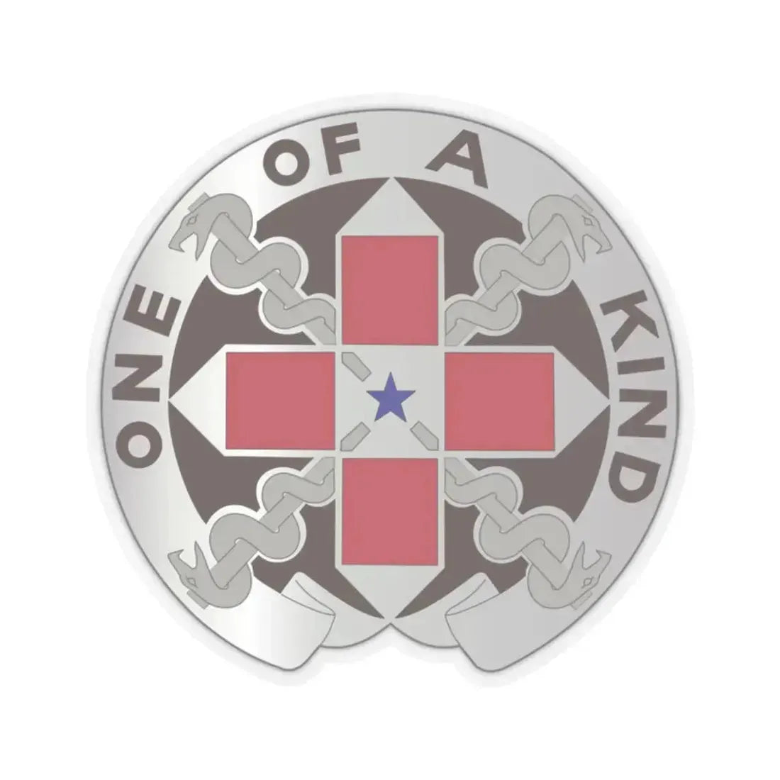 810 Convalescent Center (U.S. Army) STICKER Vinyl Kiss-Cut Decal 2 Inch Transparent - The Sticker Space