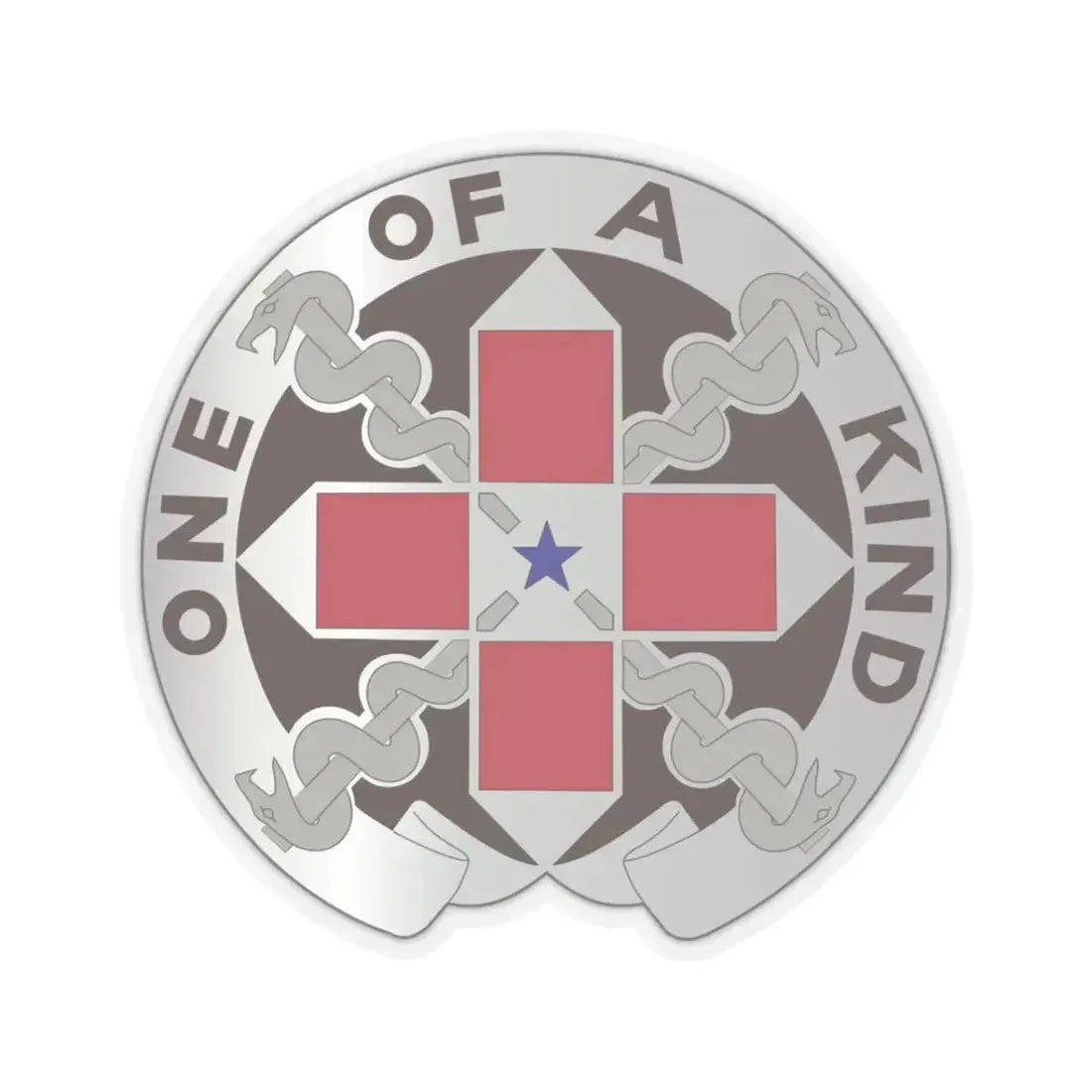 810 Convalescent Center (U.S. Army) STICKER Vinyl Kiss-Cut Decal 3 Inch Transparent - The Sticker Space