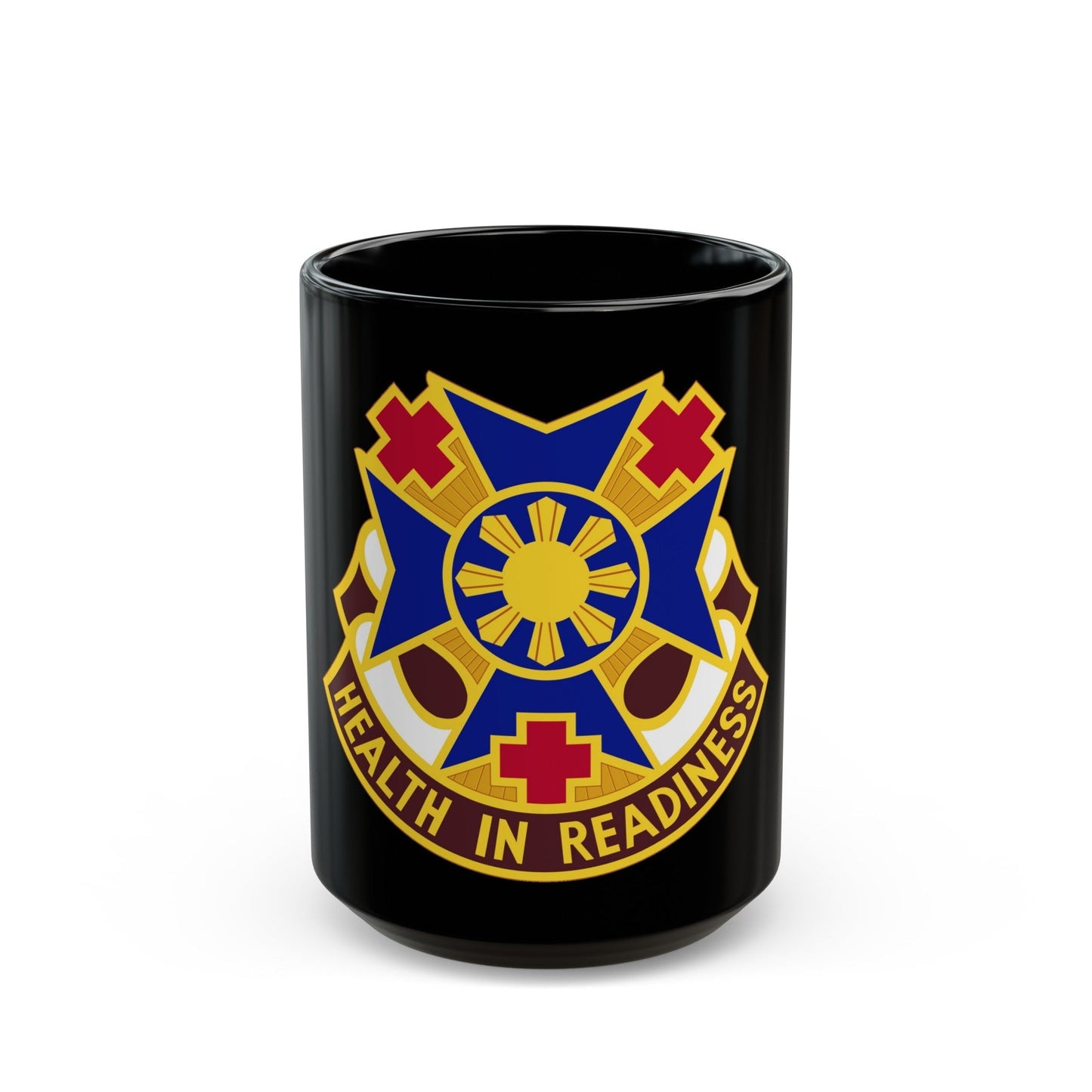 810 Field Hospital (U.S. Army) Black Coffee Mug-15oz-The Sticker Space