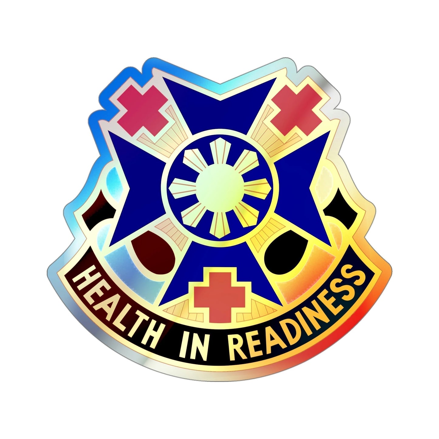 810 Field Hospital (U.S. Army) Holographic STICKER Die-Cut Vinyl Decal-4 Inch-The Sticker Space