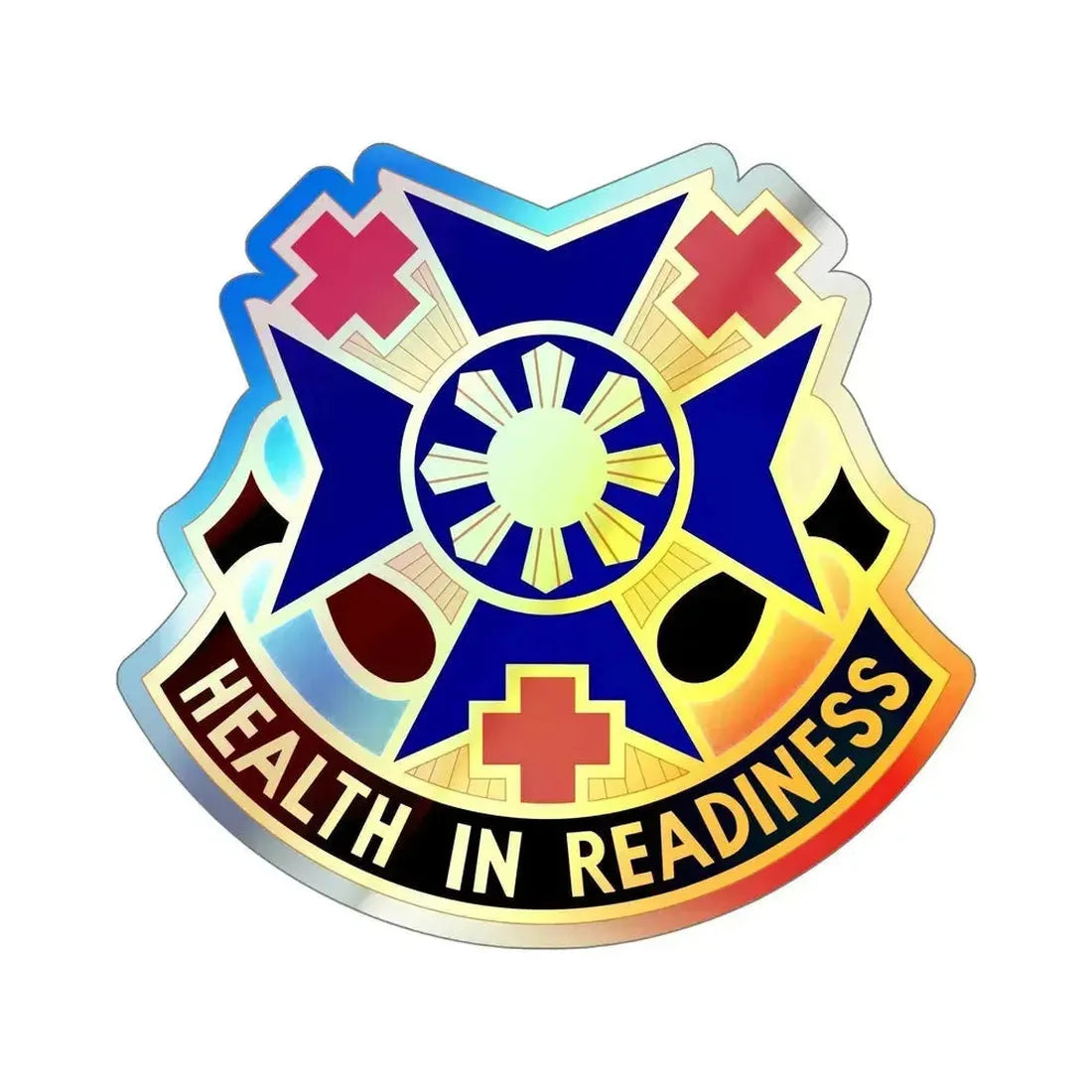 810 Field Hospital (U.S. Army) Holographic STICKER Die-Cut Vinyl Decal 6 Inch Holographic - The Sticker Space