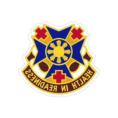810 Field Hospital (U.S. Army) REVERSE PRINT Transparent Die-Cut STICKER 6 Inch Die-Cut Transparent - The Sticker Space