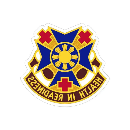 810 Field Hospital (U.S. Army) REVERSE PRINT Transparent Die-Cut STICKER 6 Inch Die-Cut Transparent - The Sticker Space