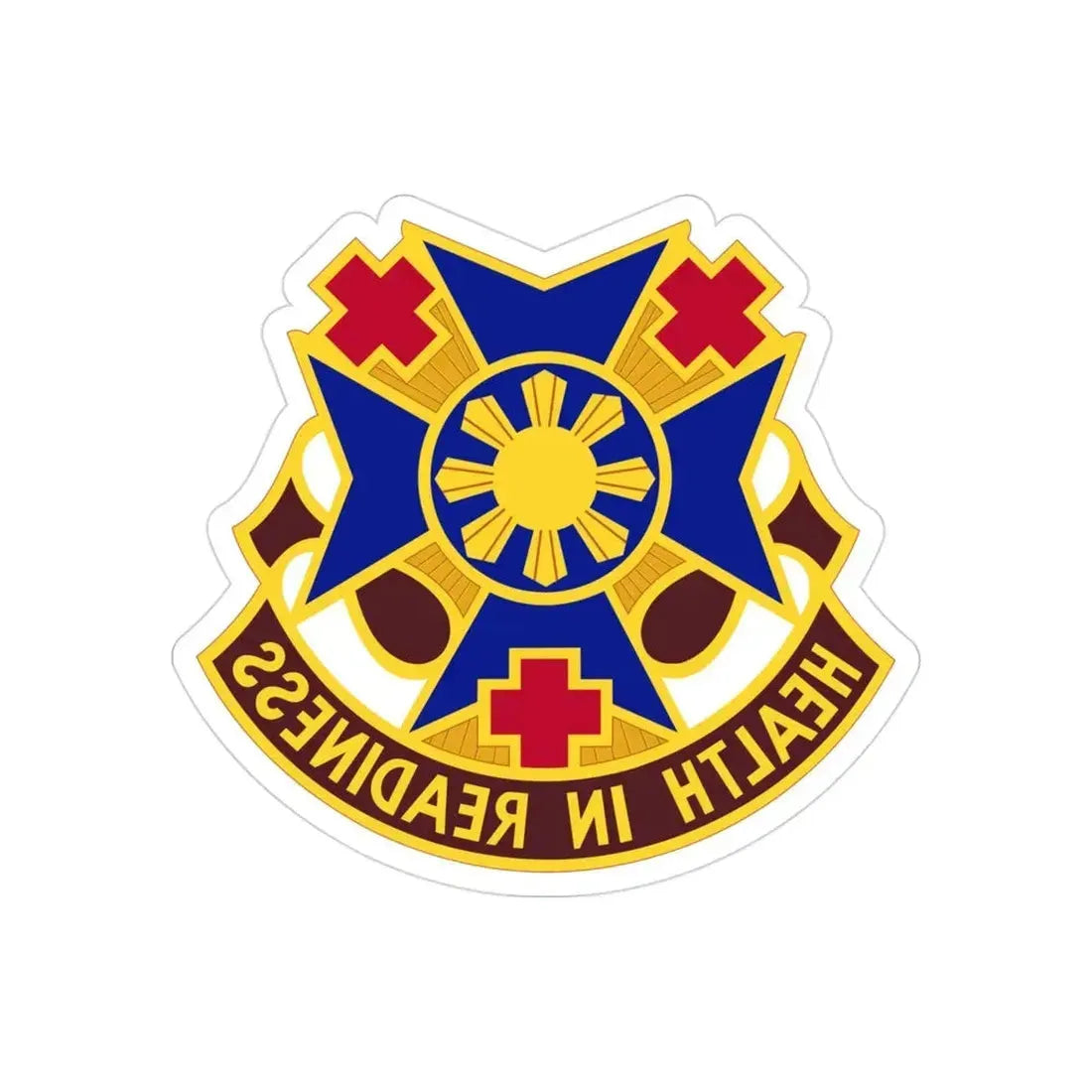 810 Field Hospital (U.S. Army) REVERSE PRINT Transparent Die-Cut STICKER - The Sticker Space