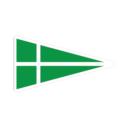 Burgee of BS-Fuzfo Sailing Club (Hungary) STICKER Vinyl Kiss-Cut Decal