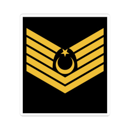 Kıdemli Üstçavuş rütbe (Turkey) (Military Rank) STICKER Vinyl Kiss-Cut Decal
