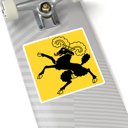 Flag of Canton of Schaffhausen (Switzerland) STICKER Vinyl Kiss-Cut Decal