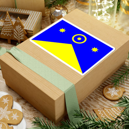 Flag of Novoukrainka raion (Ukraine) STICKER Vinyl Kiss-Cut Decal