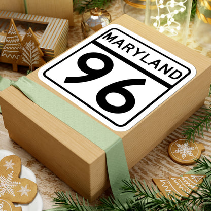 MD Route 96 (Maryland) (Road Sign) STICKER Vinyl Kiss-Cut Decal