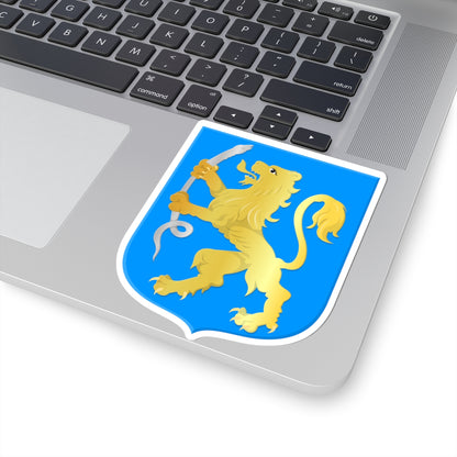 Aalsmeer alternatief wapen (Netherlands) (Coat of Arms) STICKER Vinyl Kiss-Cut Decal