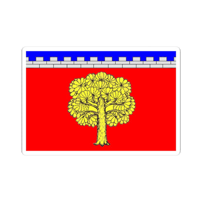 Flag Dubrovka Leningrad oblast (Russia) STICKER Vinyl Kiss-Cut Decal