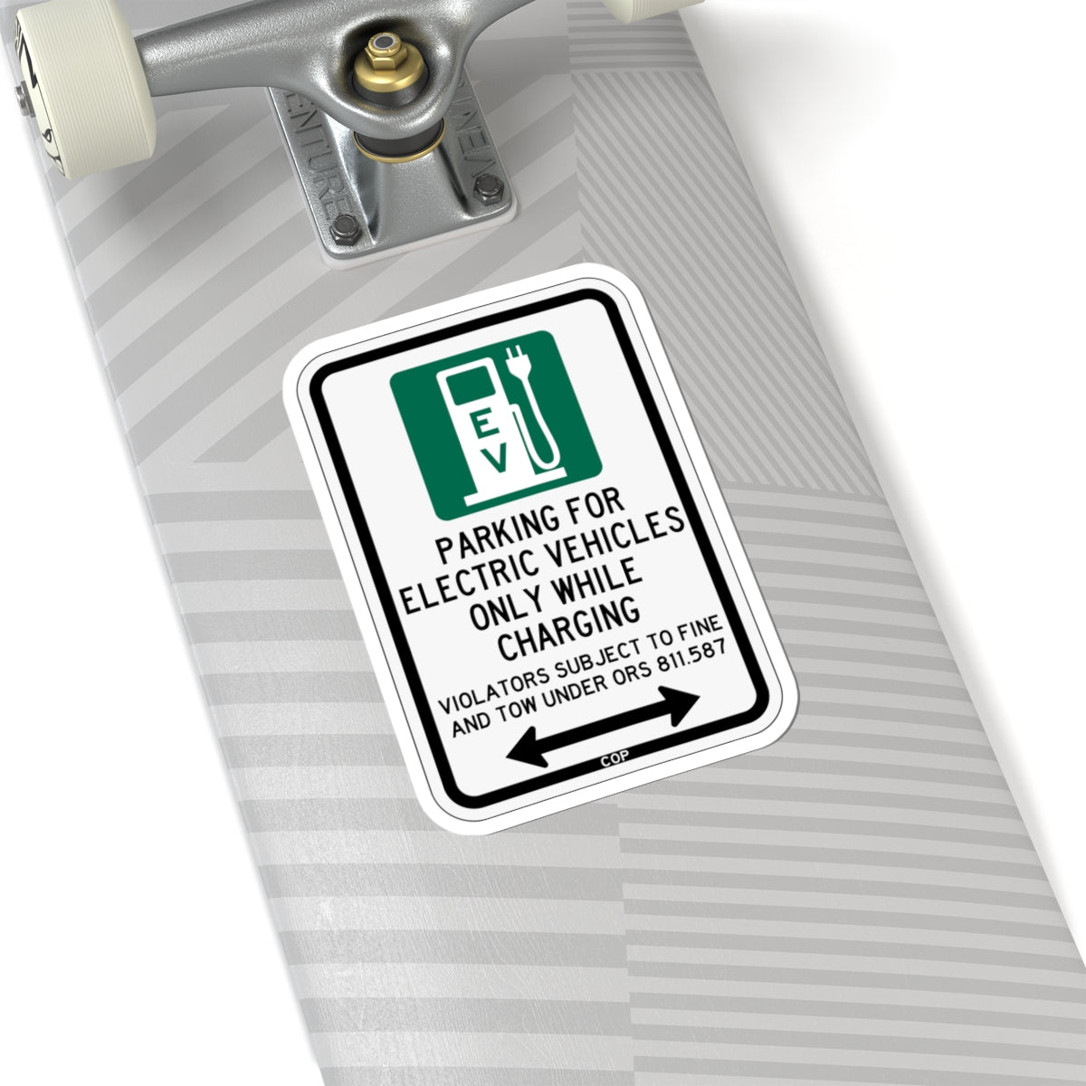 PBOT Road sign P1911D (Oregon) (Road Sign) STICKER Vinyl Kiss-Cut Decal