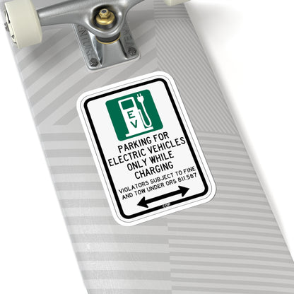 PBOT Road sign P1911D (Oregon) (Road Sign) STICKER Vinyl Kiss-Cut Decal