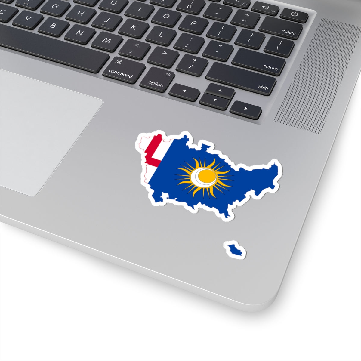 Flag map of the Province of Milan (Italy) STICKER Vinyl Kiss-Cut Decal