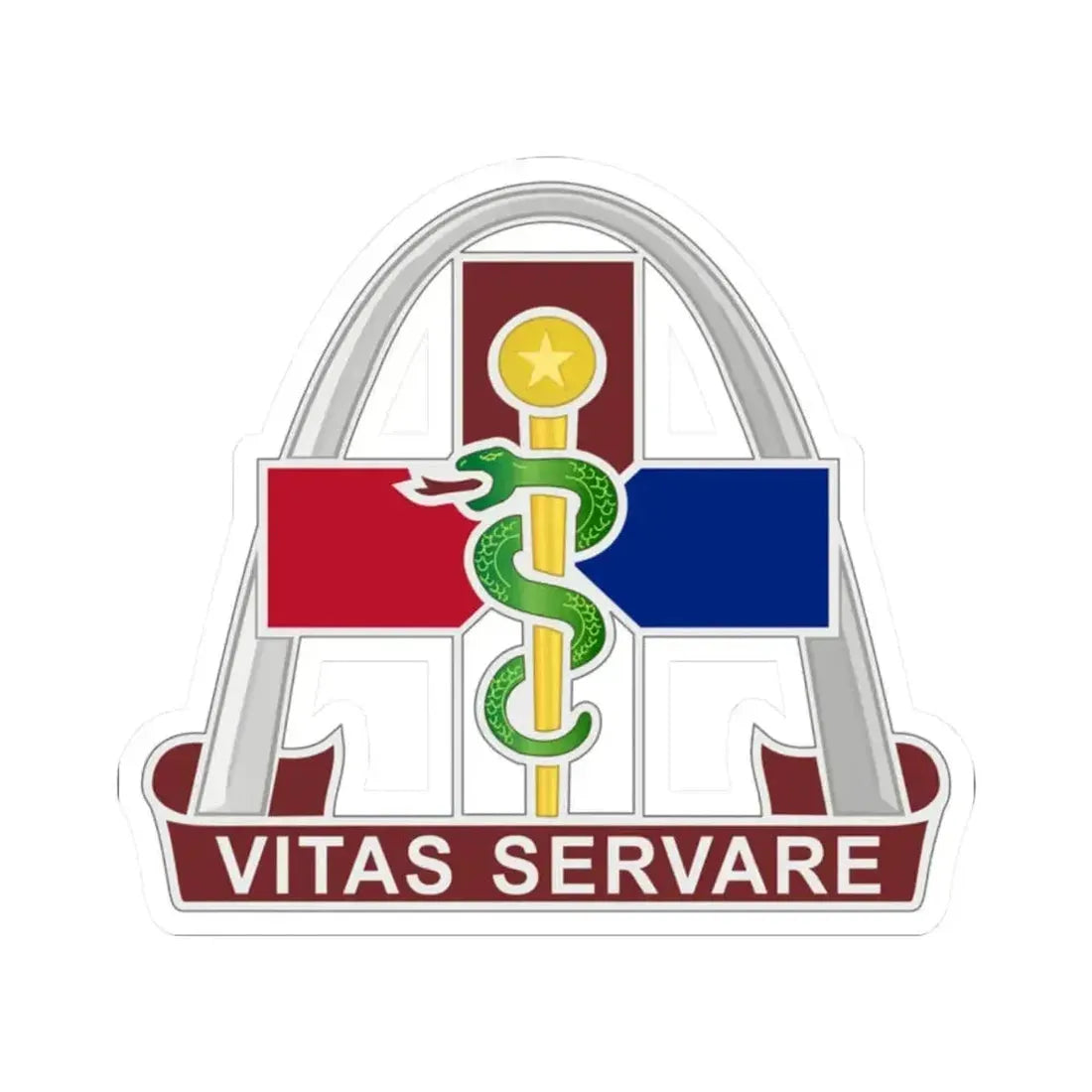 811th Hospital Center (U.S. Army) STICKER Vinyl Kiss-Cut Decal - The Sticker Space