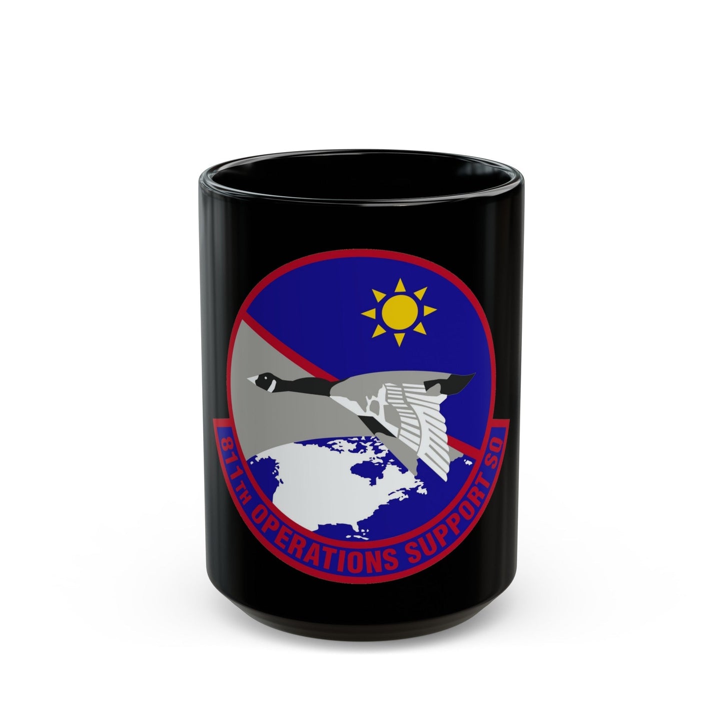 811th Operations Support Squadron (U.S. Air Force) Black Coffee Mug-15oz-The Sticker Space