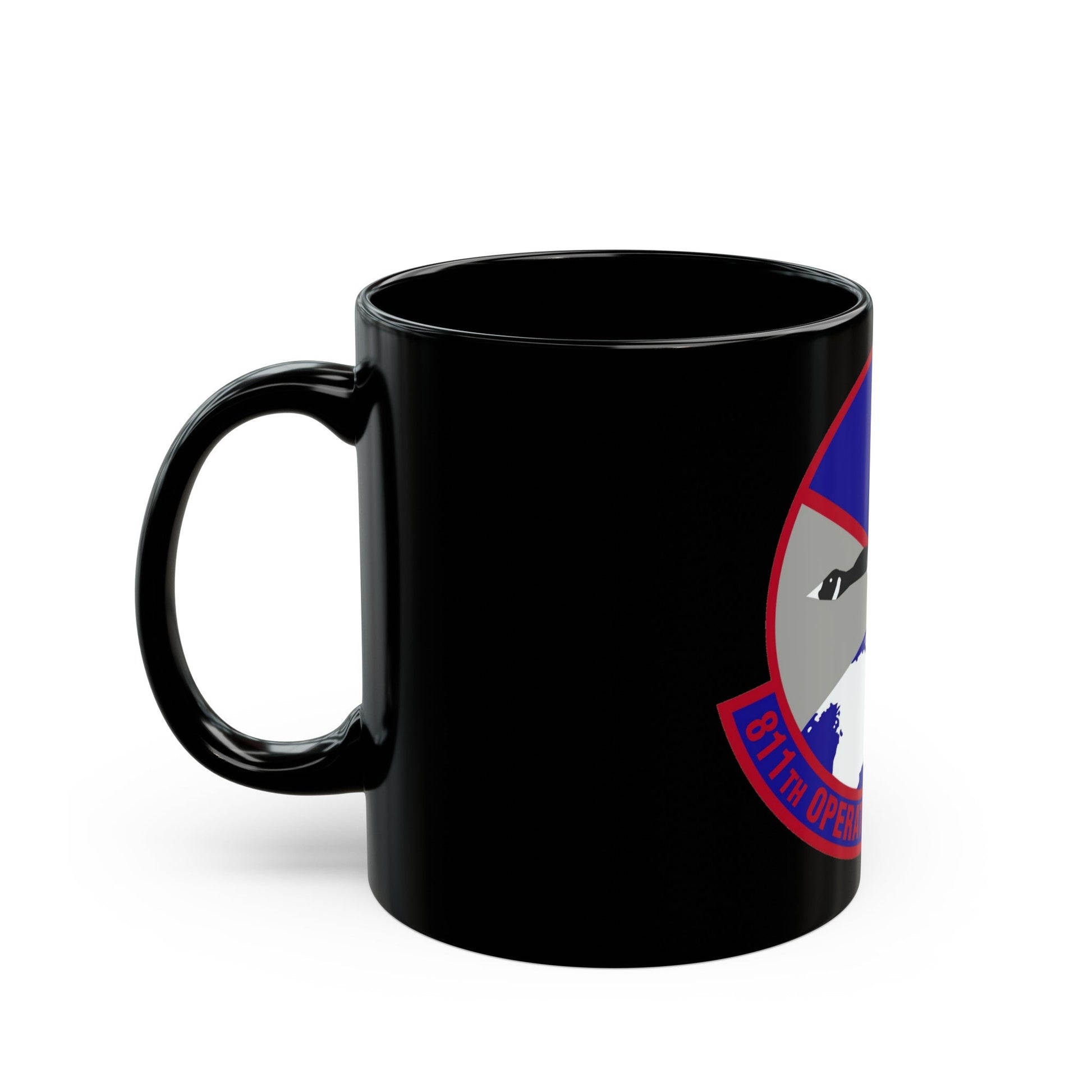 811th Operations Support Squadron (U.S. Air Force) Black Coffee Mug-The Sticker Space