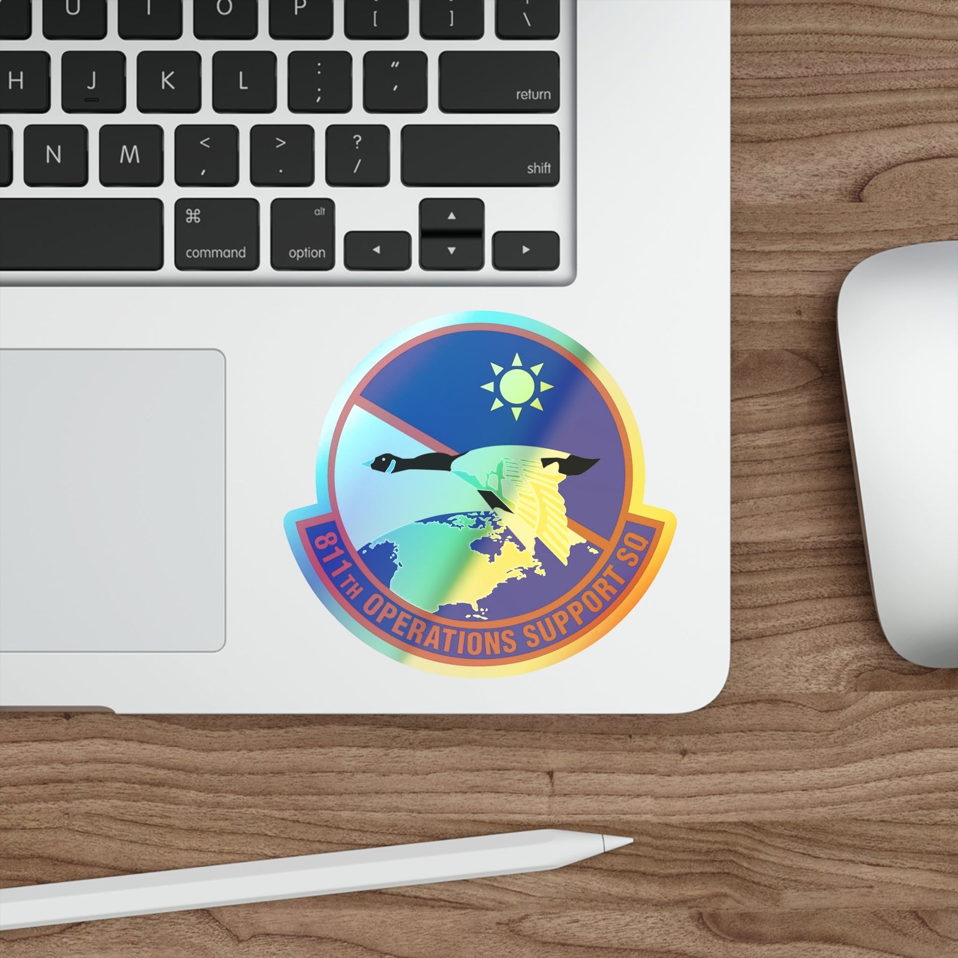 811th Operations Support Squadron (U.S. Air Force) Holographic STICKER Die-Cut Vinyl Decal-The Sticker Space