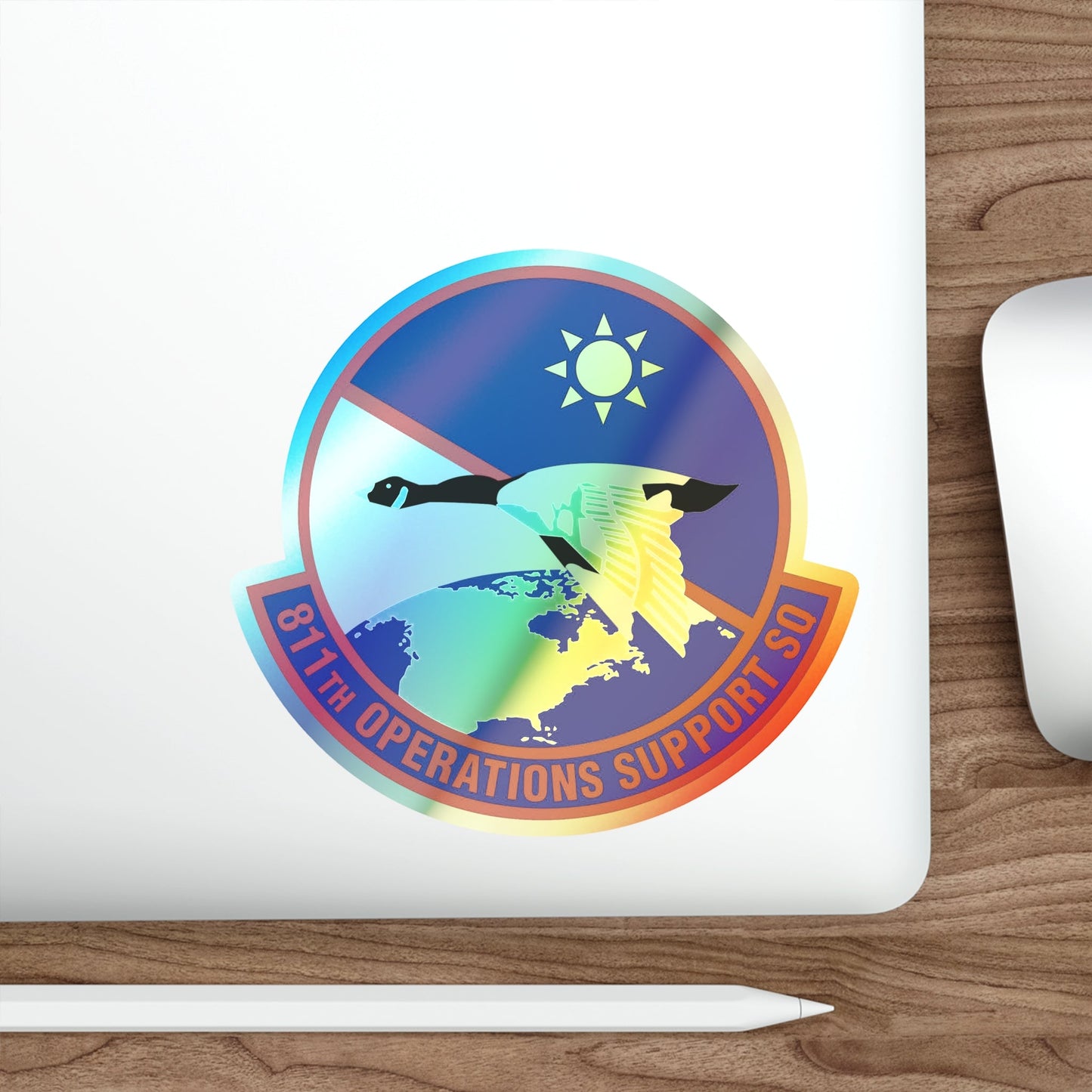 811th Operations Support Squadron (U.S. Air Force) Holographic STICKER Die-Cut Vinyl Decal-The Sticker Space