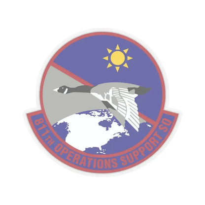811th Operations Support Squadron (U.S. Air Force) STICKER Vinyl Kiss-Cut Decal 6 Inch Transparent - The Sticker Space