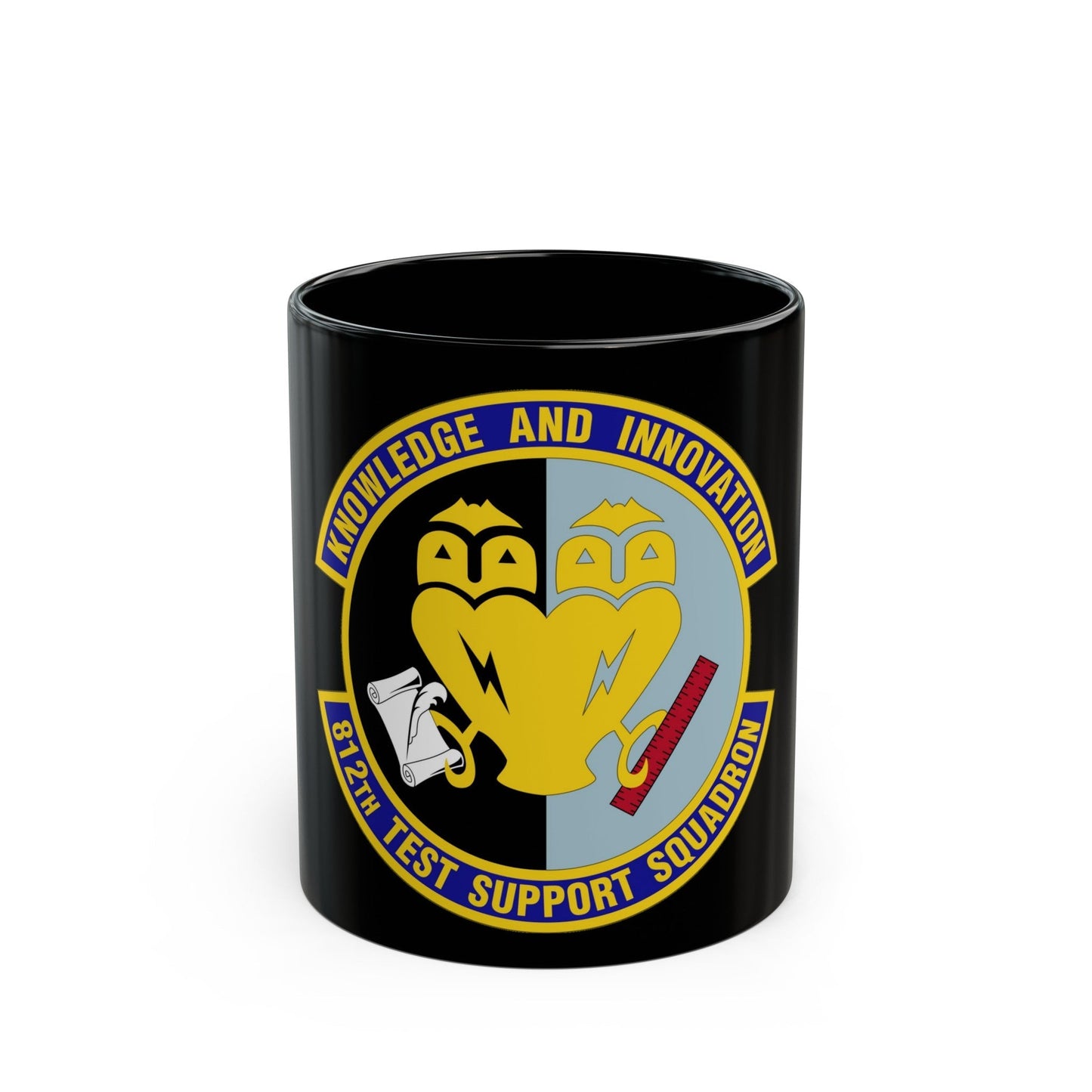 812 Test and Support Squadron AFMC (U.S. Air Force) Black Coffee Mug-11oz-The Sticker Space