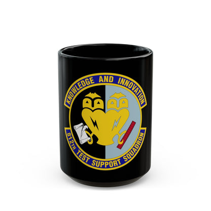 812 Test and Support Squadron AFMC (U.S. Air Force) Black Coffee Mug-15oz-The Sticker Space