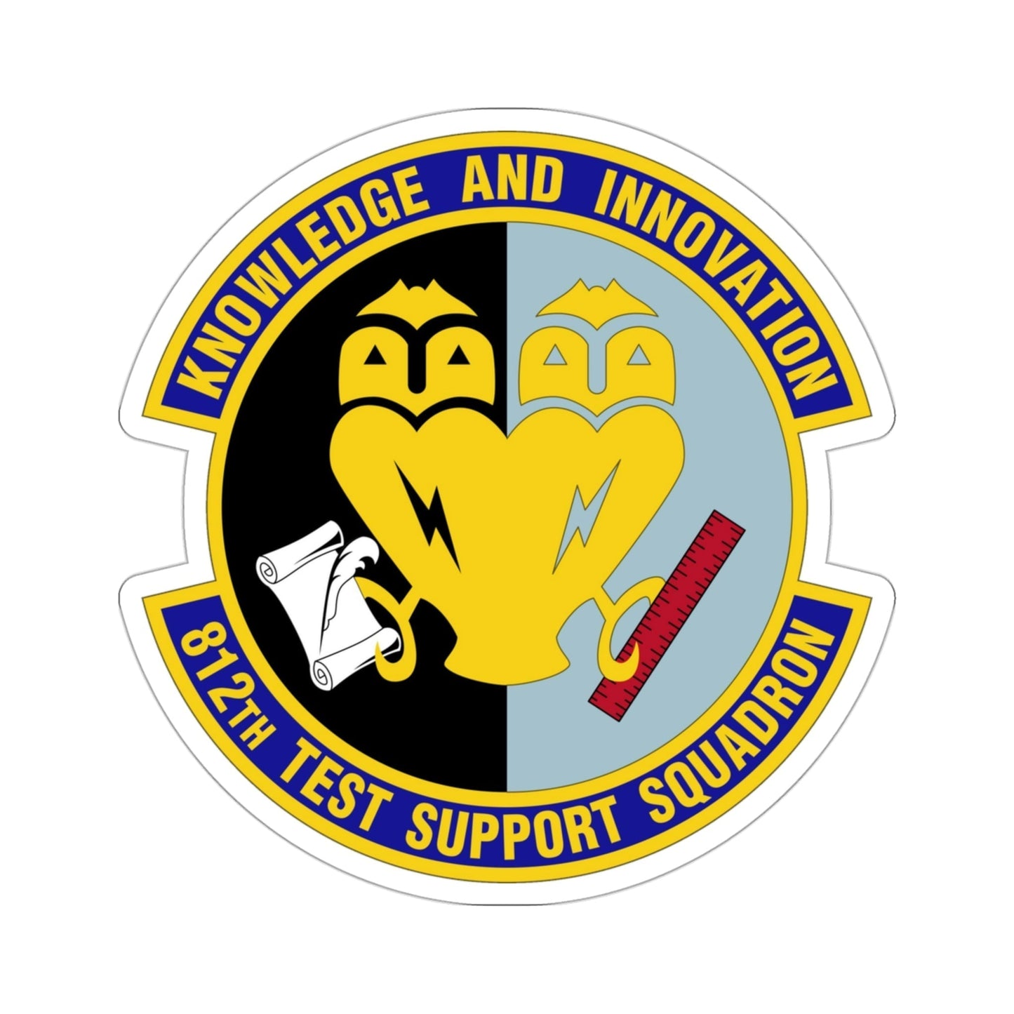 812 Test and Support Squadron AFMC (U.S. Air Force) STICKER Vinyl Die-Cut Decal-3 Inch-The Sticker Space