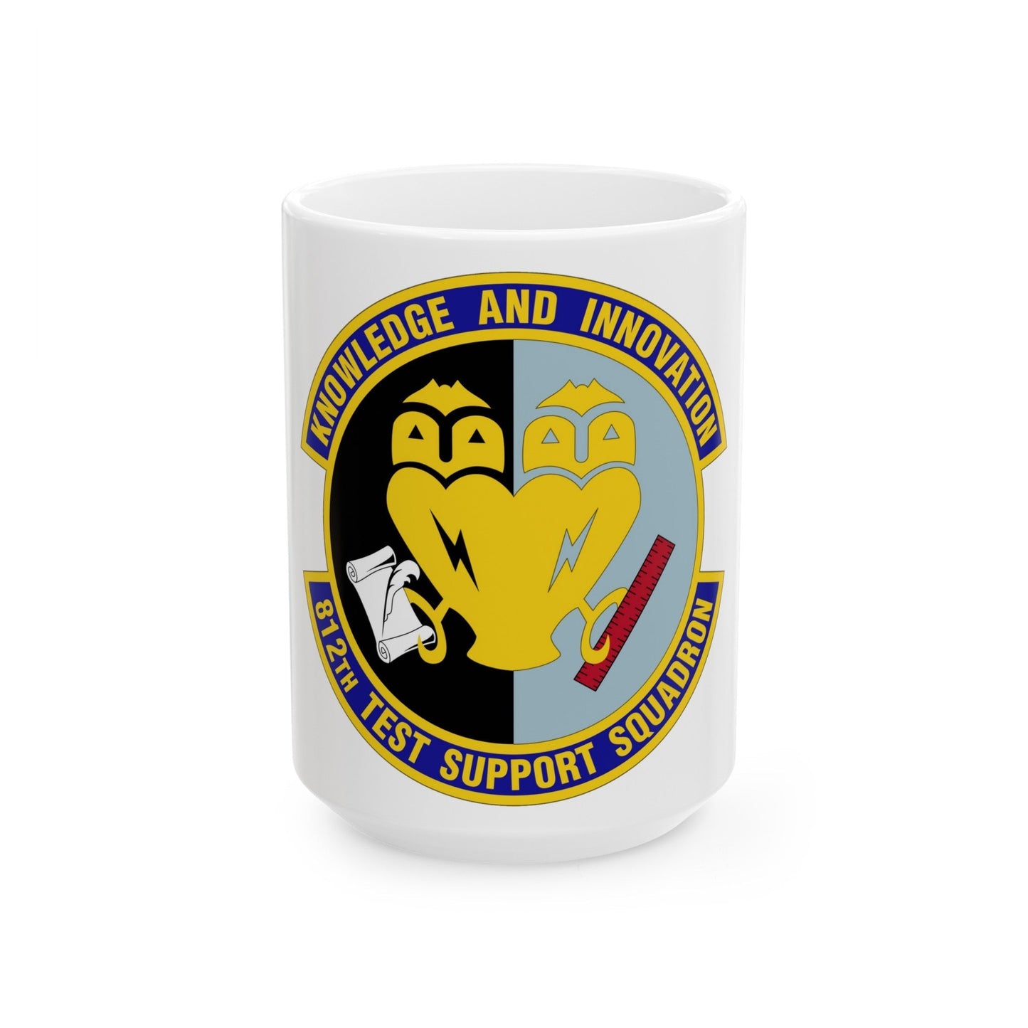 812 Test and Support Squadron AFMC (U.S. Air Force) White Coffee Mug-15oz-The Sticker Space