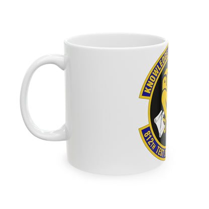 812 Test and Support Squadron AFMC (U.S. Air Force) White Coffee Mug-The Sticker Space