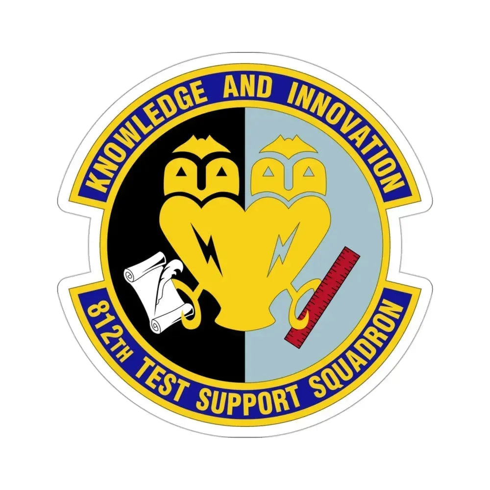 812 Test and Support Squadron AFMC (U.S. Air Force) STICKER Vinyl Die-Cut Decal 3 Inch - The Sticker Space