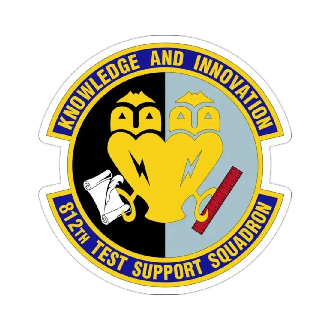 812 Test and Support Squadron AFMC (U.S. Air Force) STICKER Vinyl Die-Cut Decal - The Sticker Space