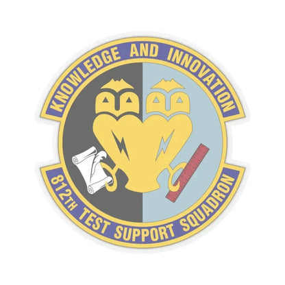 812 Test and Support Squadron AFMC (U.S. Air Force) STICKER Vinyl Kiss-Cut Decal 6 Inch Transparent - The Sticker Space