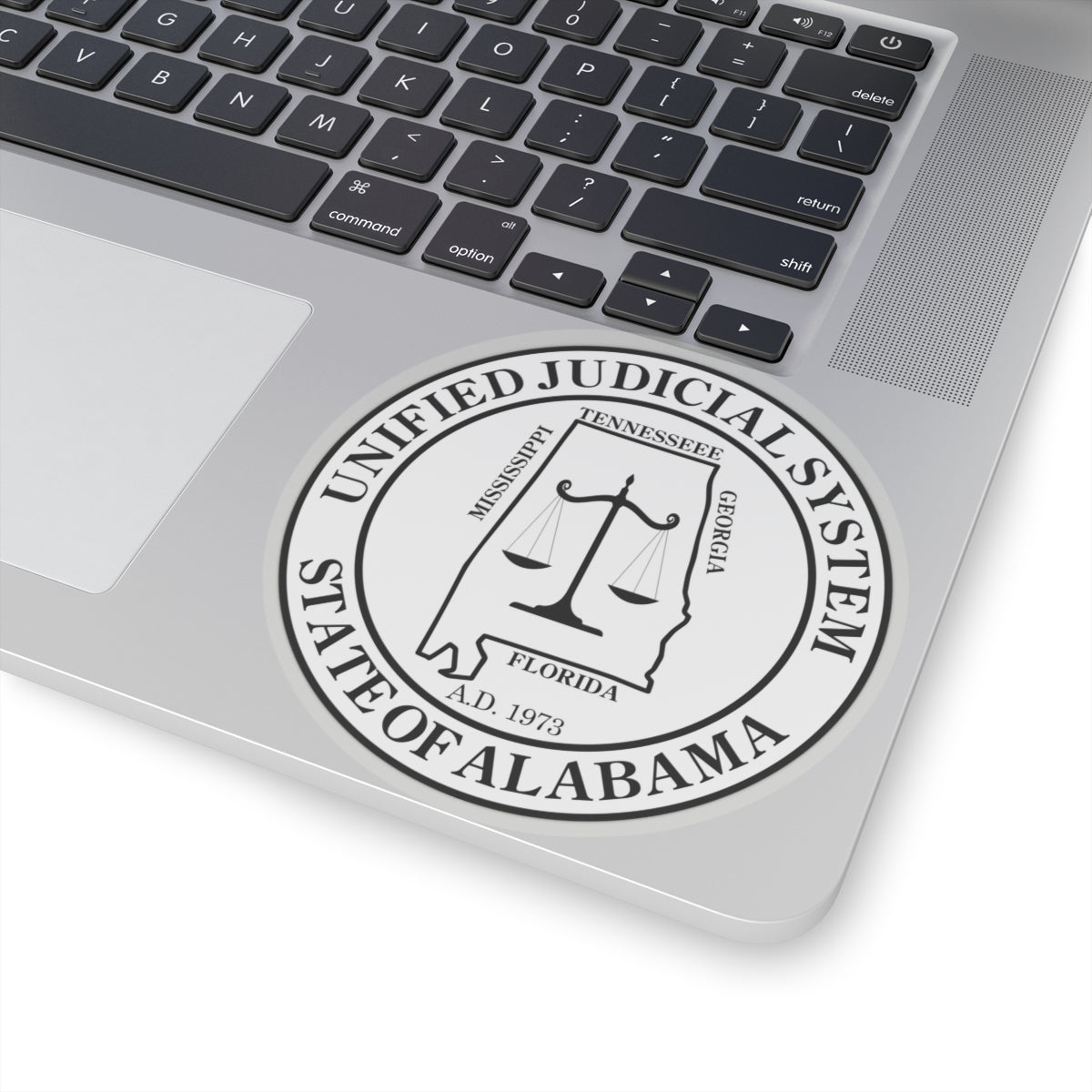 Seal of the Unified Judicial System of Alabama - STICKER Vinyl Kiss-Cut Decal